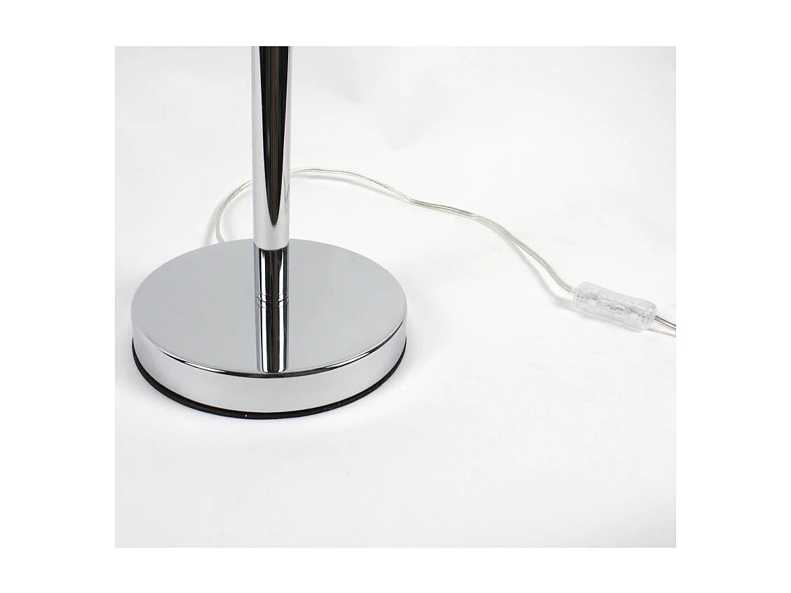 Lampe LED 66 cm design trèfle pied métal chromé - CLOVER