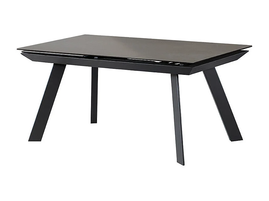 Table extensible 160 à 240 cm céramique gris pieds acier - DRAKKAR