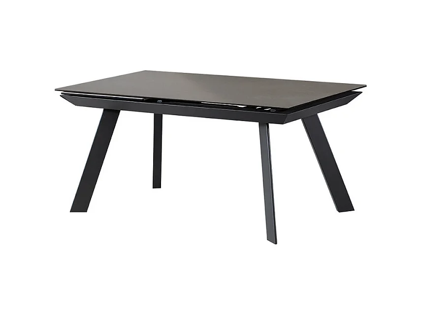 Table extensible 160 à 240 cm céramique gris pieds acier - DRAKKAR