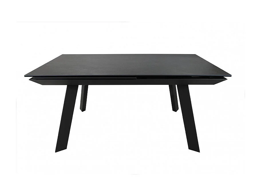 Table extensible 160 à 240 cm céramique gris pieds acier - DRAKKAR