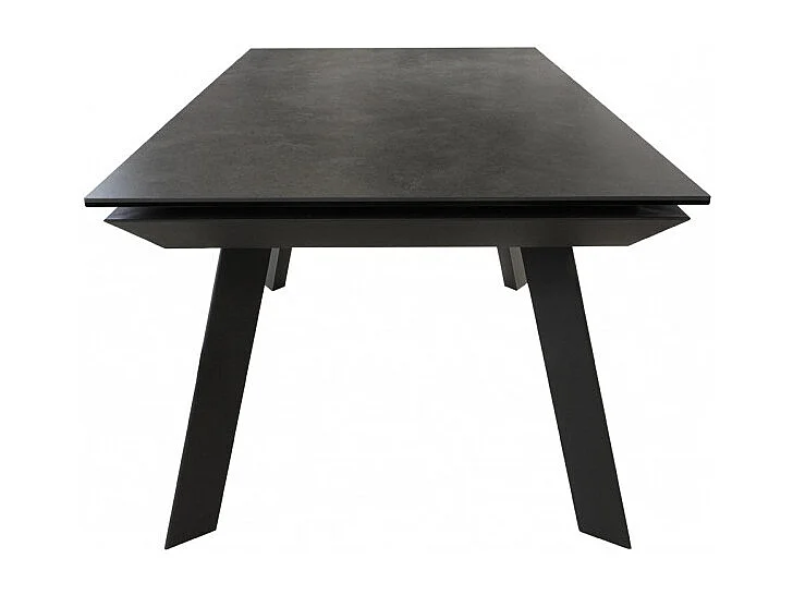 Table extensible 160 à 240 cm céramique gris pieds acier - DRAKKAR