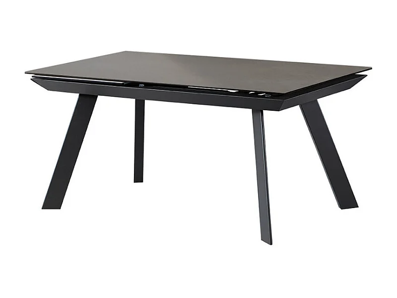 Table extensible 160 à 240 cm céramique gris pieds acier - DRAKKAR