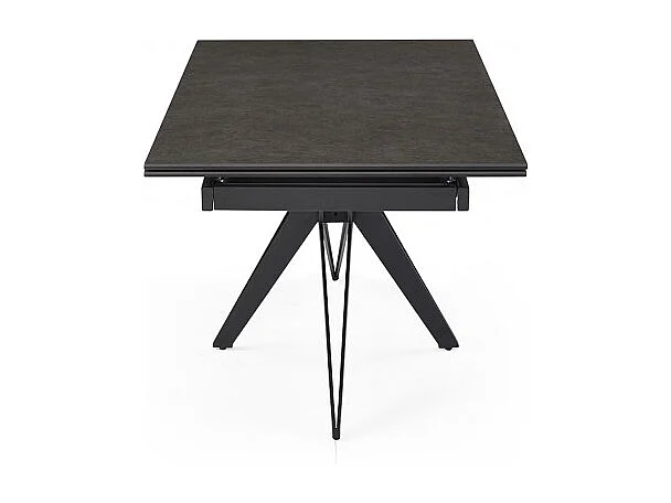 Table extensible 160/240 cm céramique gris foncé pied étoile - UTAH 06