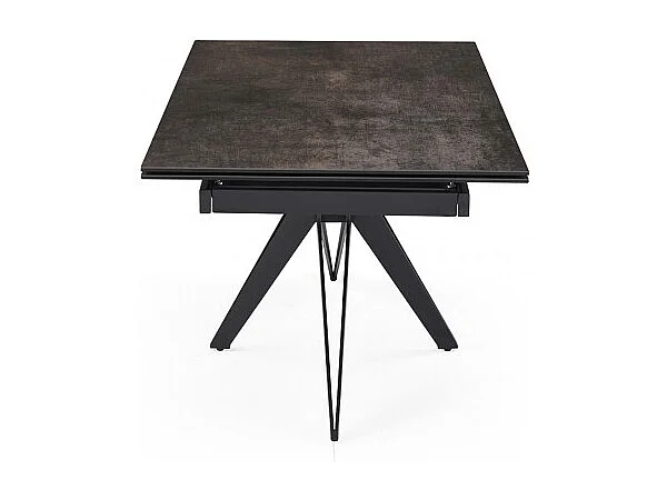 Table extensible 160/240 cm céramique gris vieilli pied étoile - MAINE 06