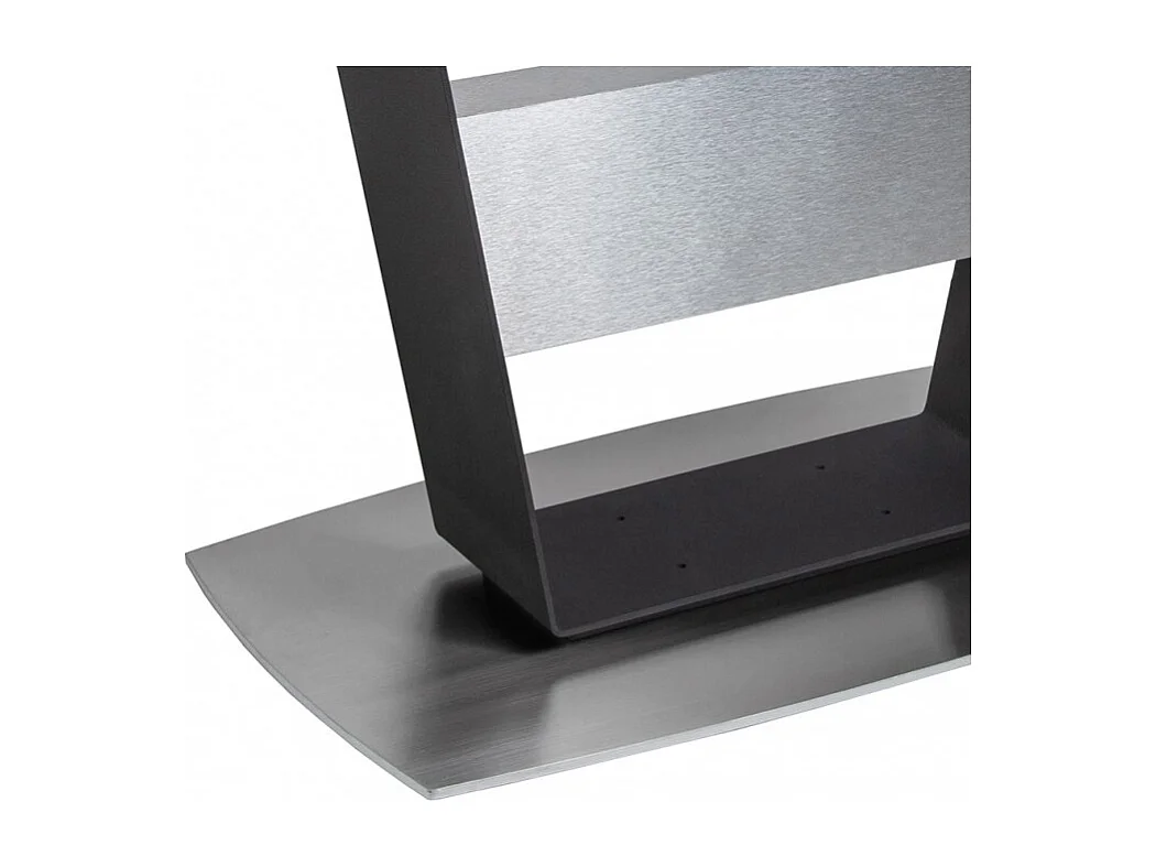 Table extensible 160 à 210 cm céramique gris pied central - DIVINE