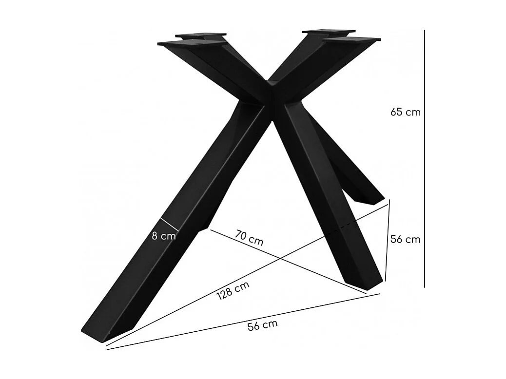 Table extensible 160/240 cm céramique gris vieilli pied croix - MAINE 04