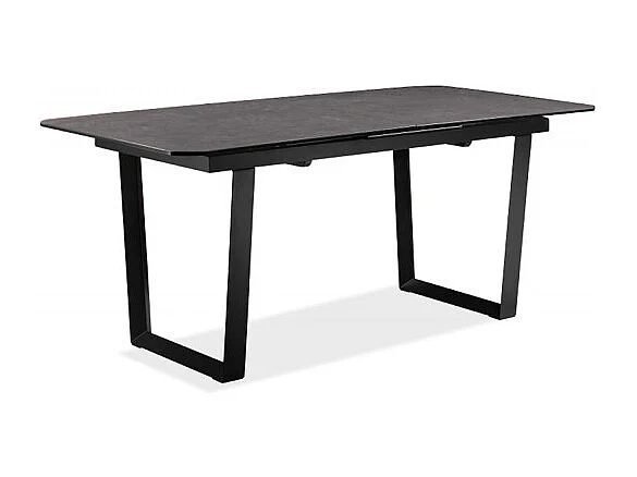 Table extensible 176/216 cm plateau céramique gris anthracite - VERONA
