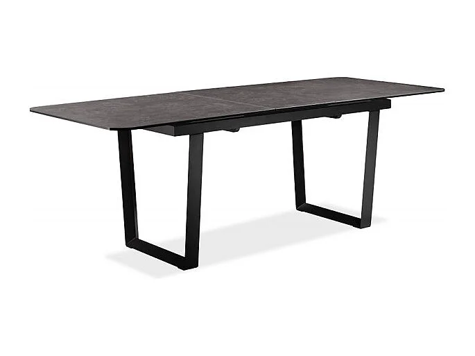 Table extensible 176/216 cm plateau céramique gris anthracite - VERONA