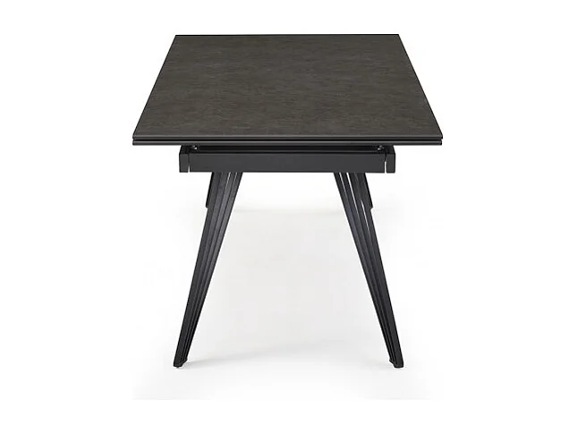 Table extensible 160/240 cm céramique gris foncé pieds filaires - UTAH 01