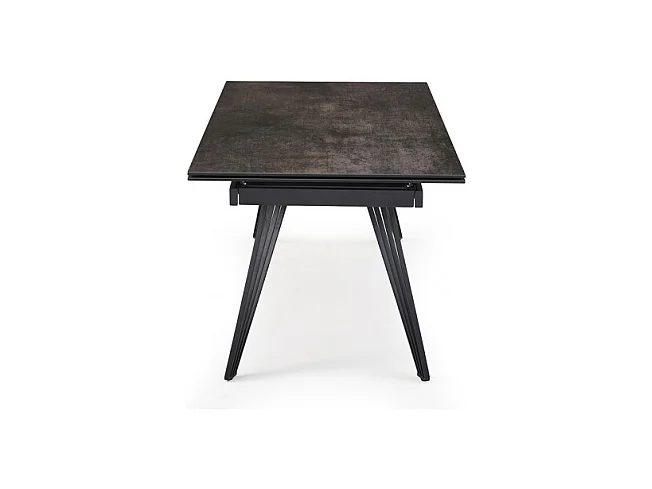 Table extensible 160/240 cm céramique gris vieilli pieds filaires - MAINE 01