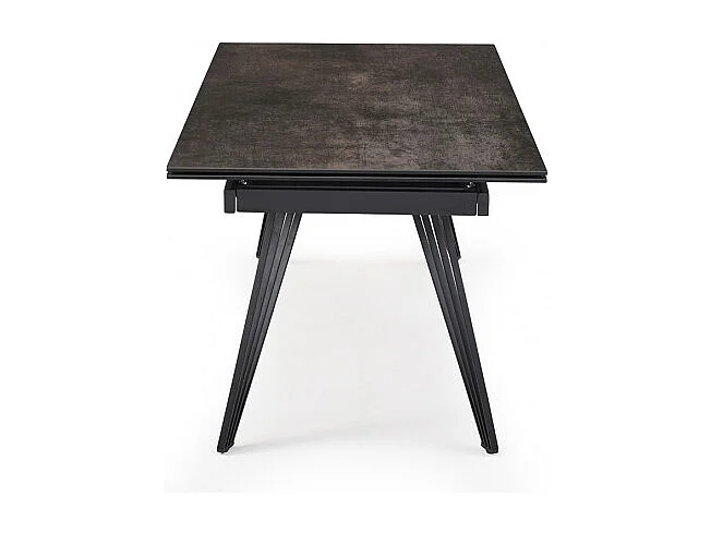 Table extensible 160/240 cm céramique gris vieilli pieds filaires - MAINE 01