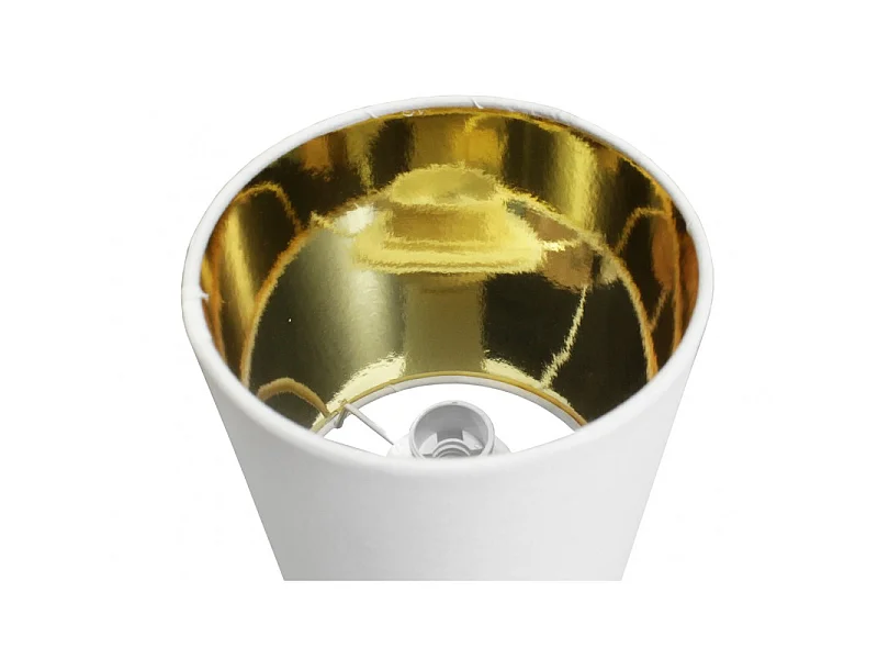 Lot de 2 petites lampes de chevet blanc et doré - SIMPLY 3729