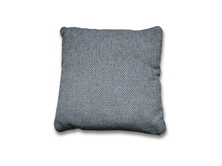 Coussin carré 40 x 40 cm en tissu épais gris foncé - DORA