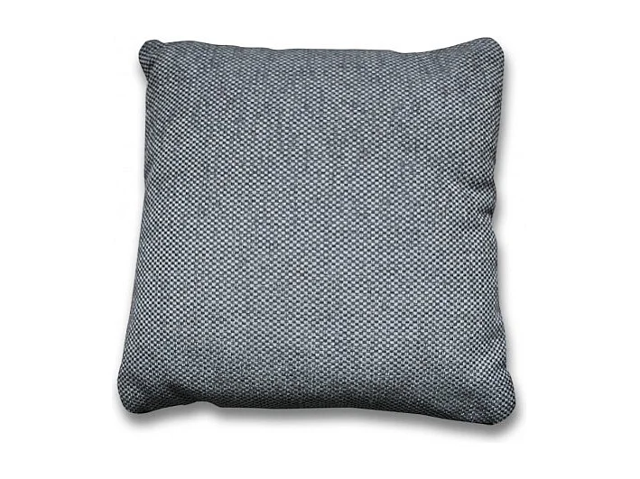 Coussin carré 40 x 40 cm en tissu épais gris foncé - DORA