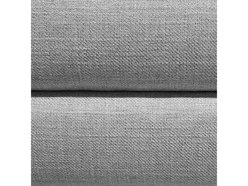 Lit double 160 x 200 cm en tissu gris + sommier fixe - PALAZZO