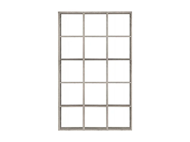 Etagère cube 15 casiers décor chêne grisé - Classico