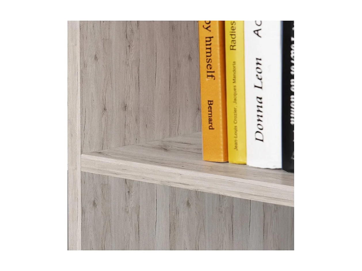 Etagère cube 15 casiers décor chêne grisé - Classico