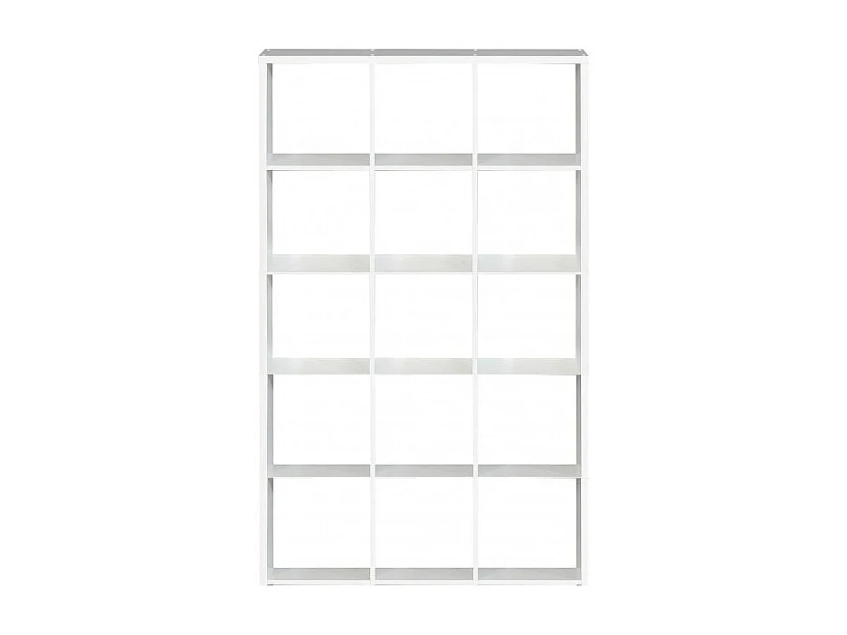 Étagère cube 15 casiers décor blanc - Classico