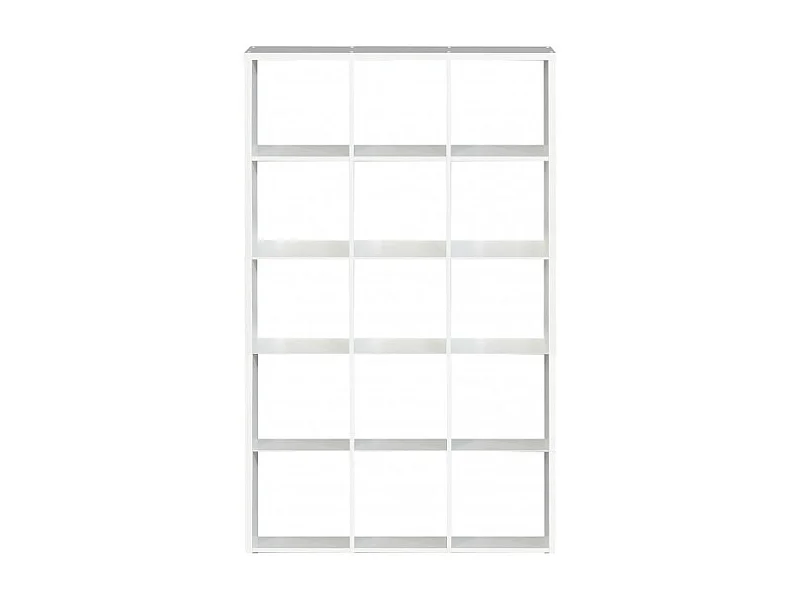 Étagère cube 15 casiers décor blanc - Classico