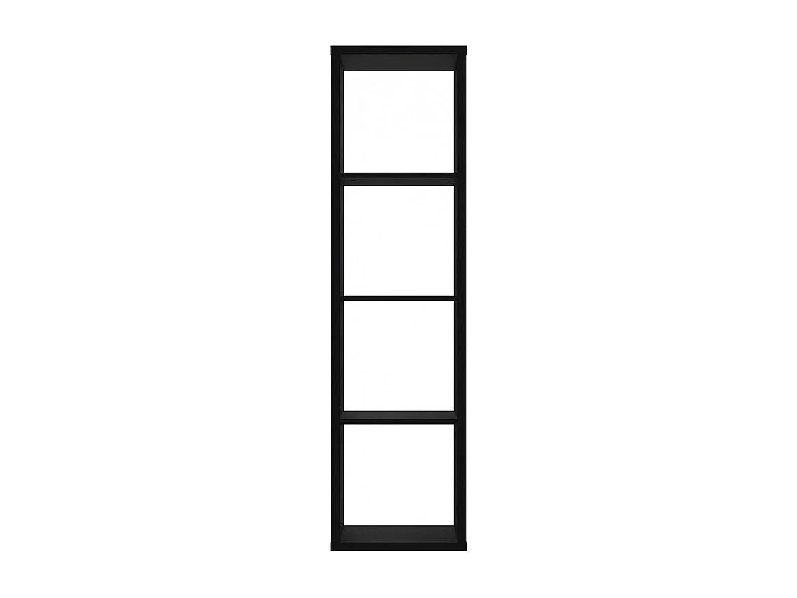 Etagère colonne 4 casiers noir mat - CLASSICO