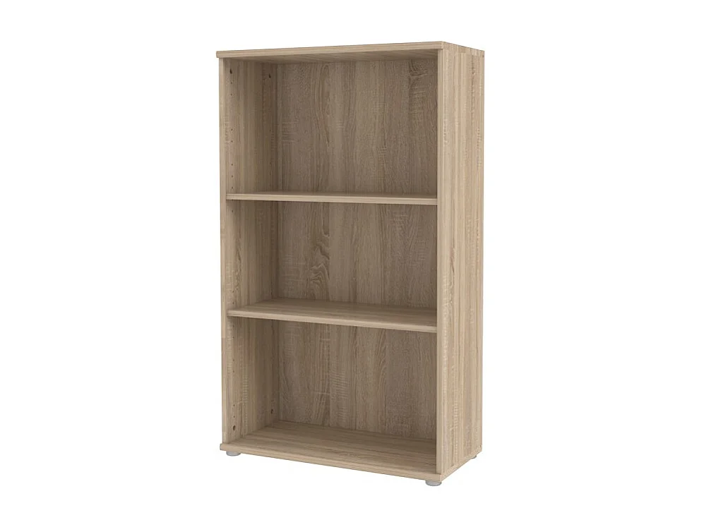 Bibliothèque 2 tablettes décor chêne Hauteur 111 cm PM - REVERSO
