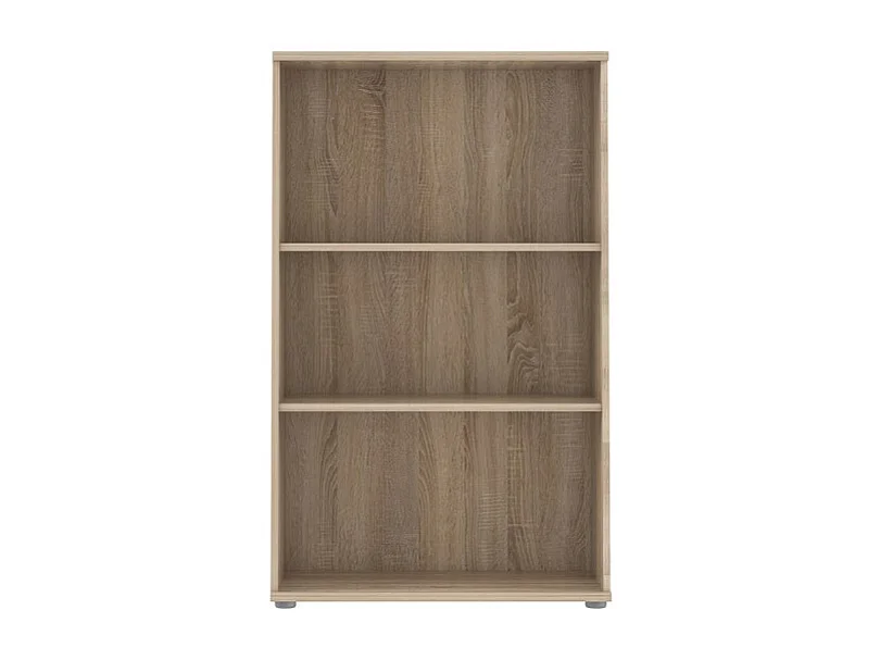 Bibliothèque 2 tablettes décor chêne Hauteur 111 cm PM - REVERSO