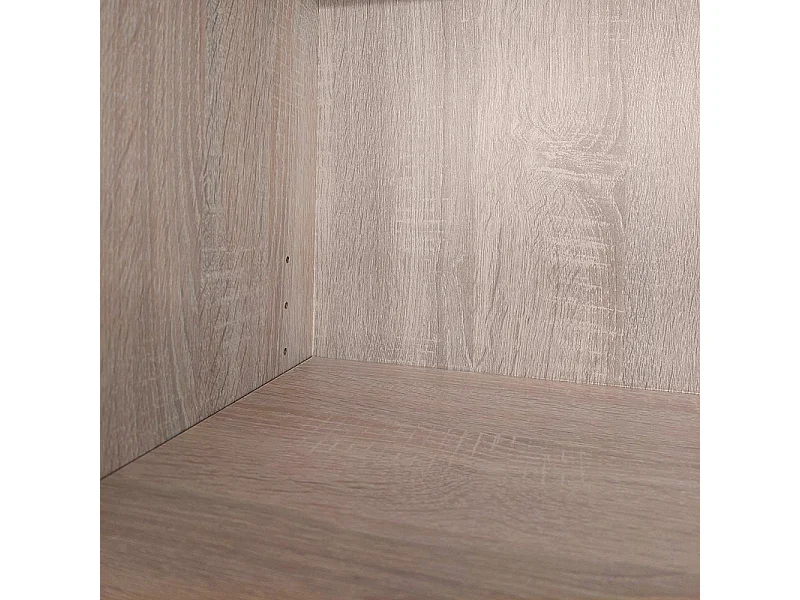 Bibliothèque 2 tablettes décor chêne Hauteur 111 cm PM - REVERSO