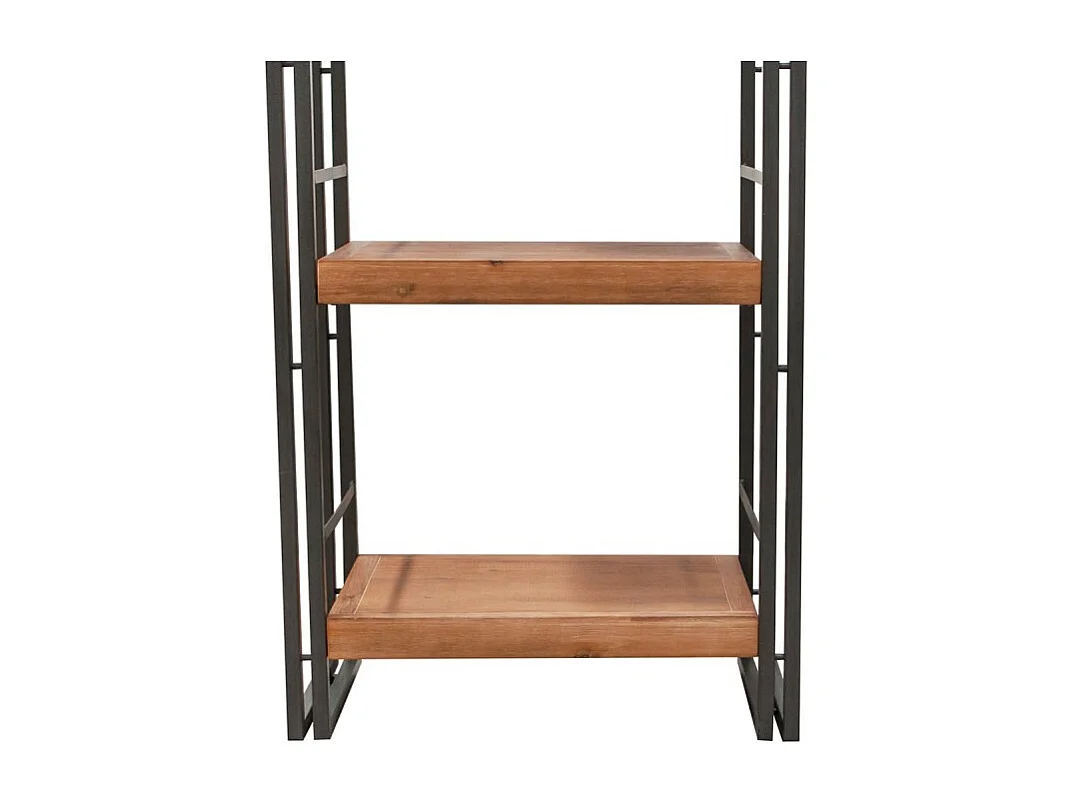 Bibliothèque 190 x 60 cm en bois d'acacia et métal - WORKSHOP