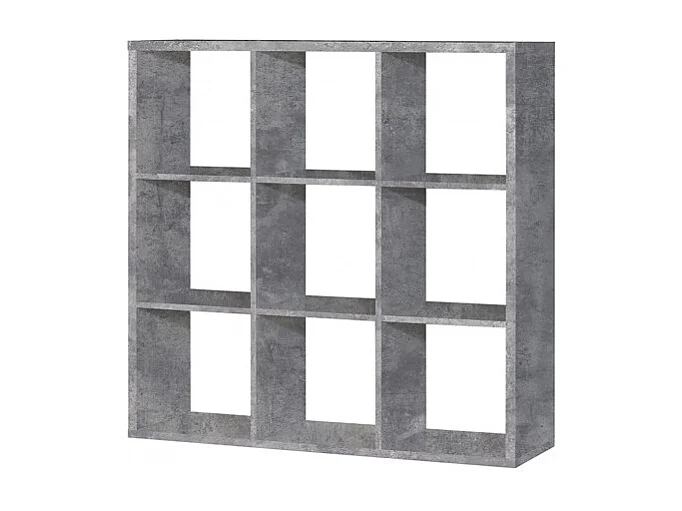 Étagère cube 9 casiers décor béton - Classico
