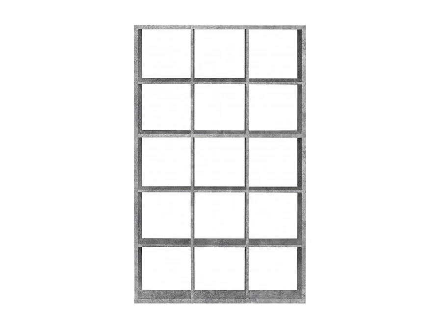 Étagère cube 15 casiers décor béton - Classico