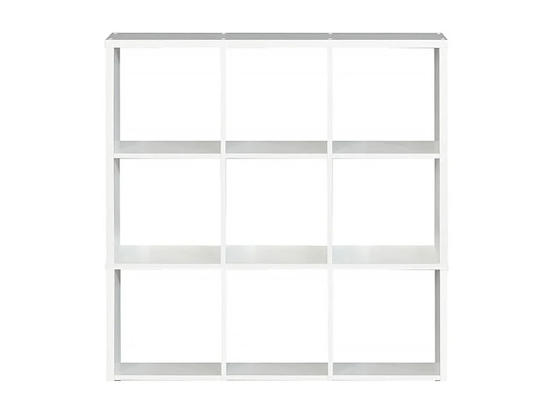 Étagère cube 9 casiers décor blanc - Classico