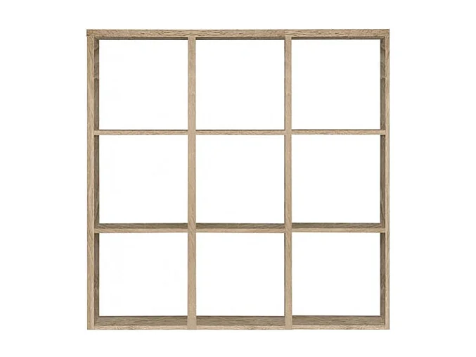 Étagère cube 9 casiers décor chêne - Classico