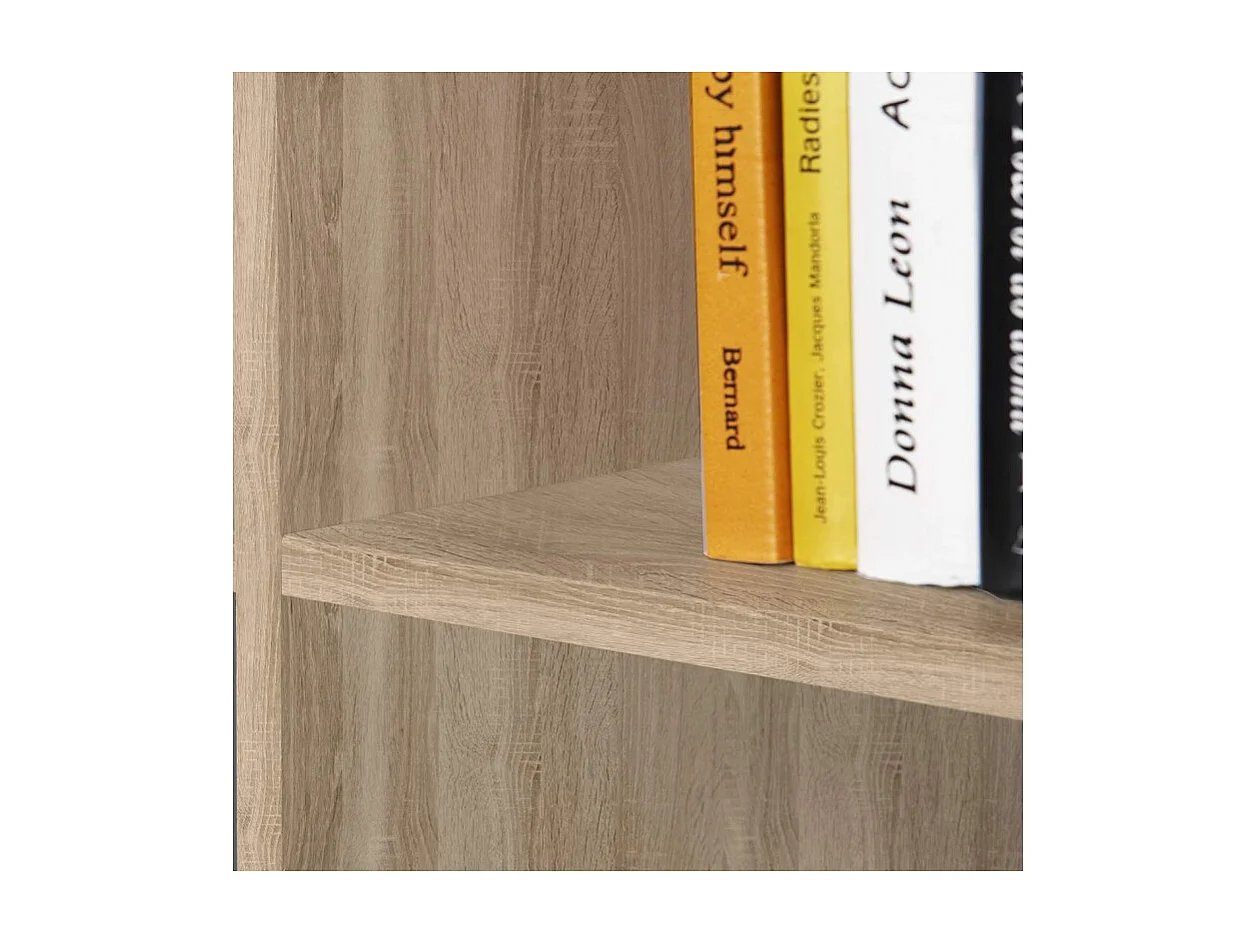 Étagère cube 9 casiers décor chêne - Classico