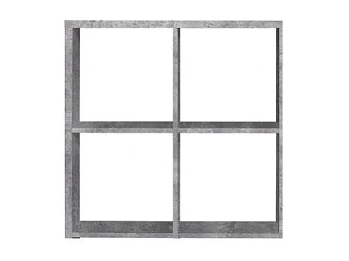 Etagère cube 4 casiers décor béton - Classico