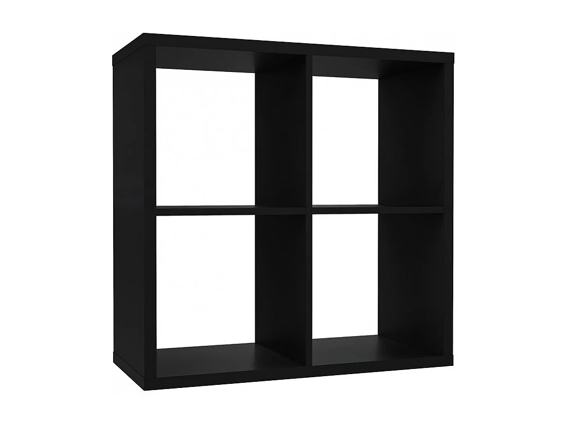 Etagère cube 4 casiers noir mat - CLASSICO