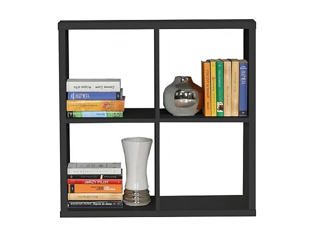 Etagère cube 4 casiers noir mat - CLASSICO