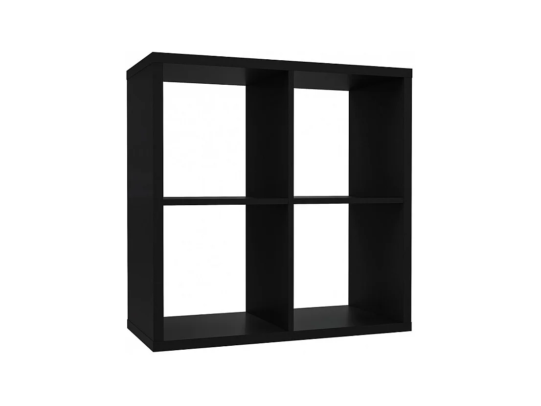 Etagère cube 4 casiers noir mat - CLASSICO
