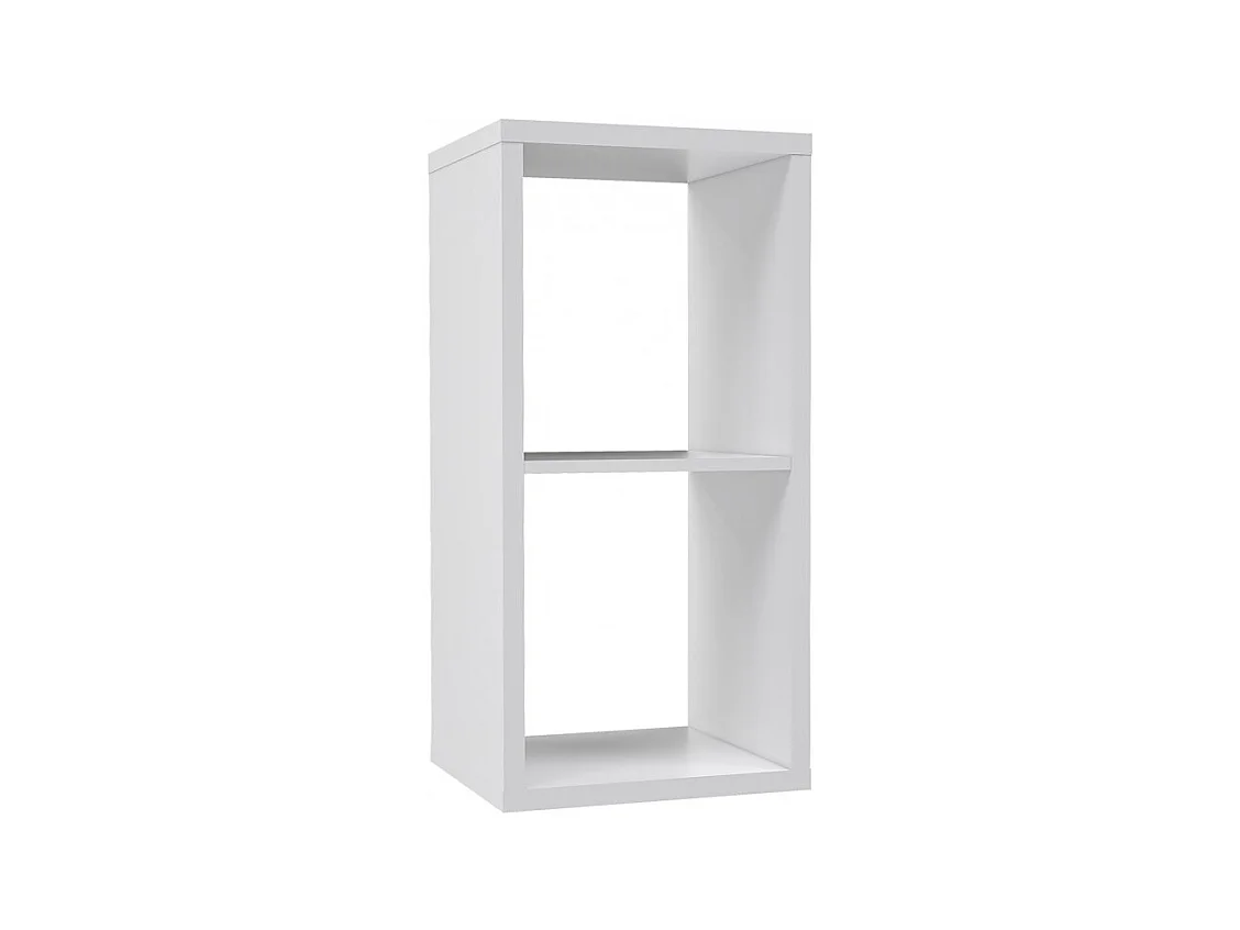 Etagère cube 2 casiers blanc mat - CLASSICO
