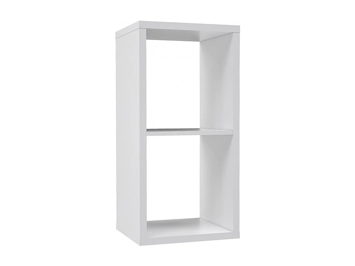 Etagère cube 2 casiers blanc mat - CLASSICO