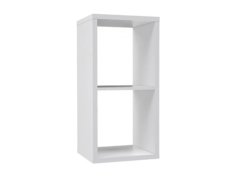 Etagère cube 2 casiers blanc mat - CLASSICO