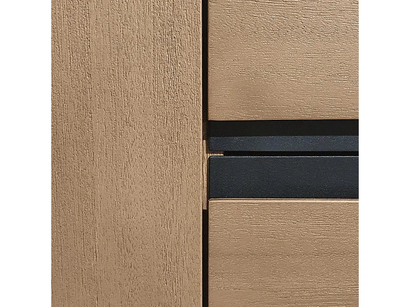 Meuble de rangement bois design 2 tiroirs et placards - KASSIA