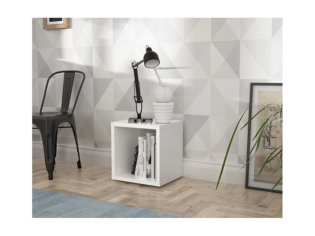 Etagère cube 1 casier blanc mat - CLASSICO