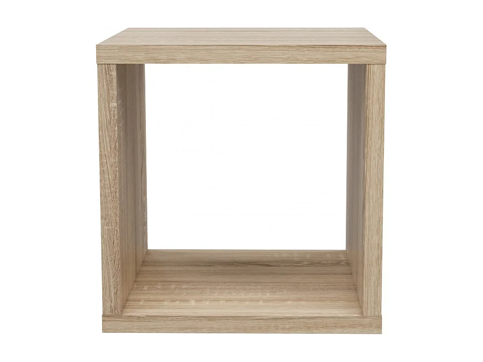 Etagère cube 1 casier décor chêne clair texturé - CLASSICO