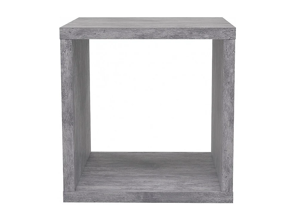 Etagère cube 1 casier décor béton gris - CLASSICO