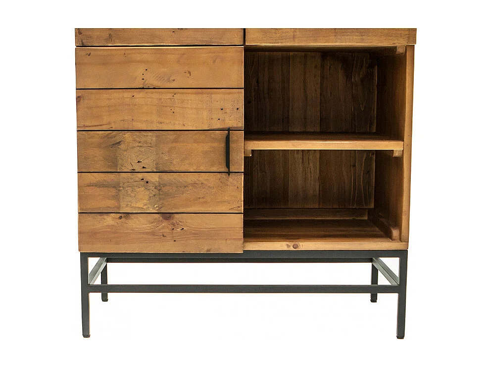 Meuble étagère rangements bois rustique et métal industriel - FACTORY