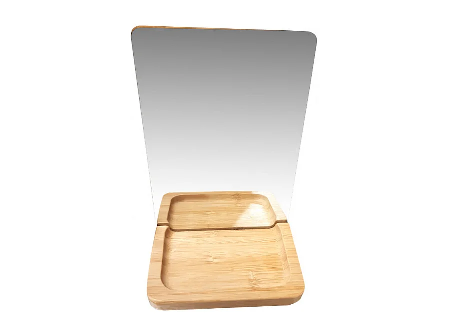 Miroir à poser rectangulaire support bois - NEIGE 2843