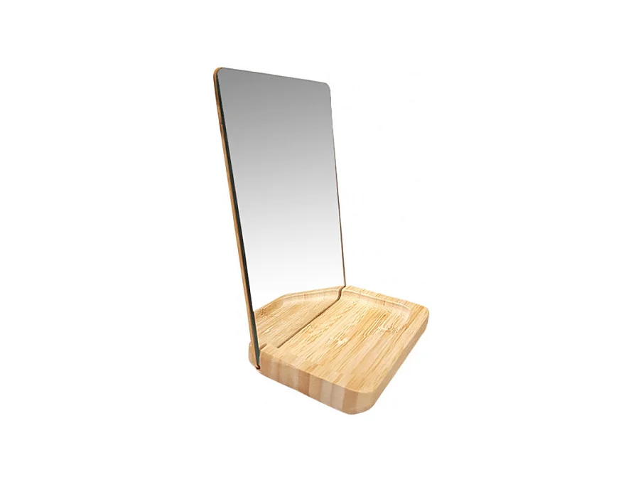 Miroir à poser rectangulaire support bois - NEIGE 2843