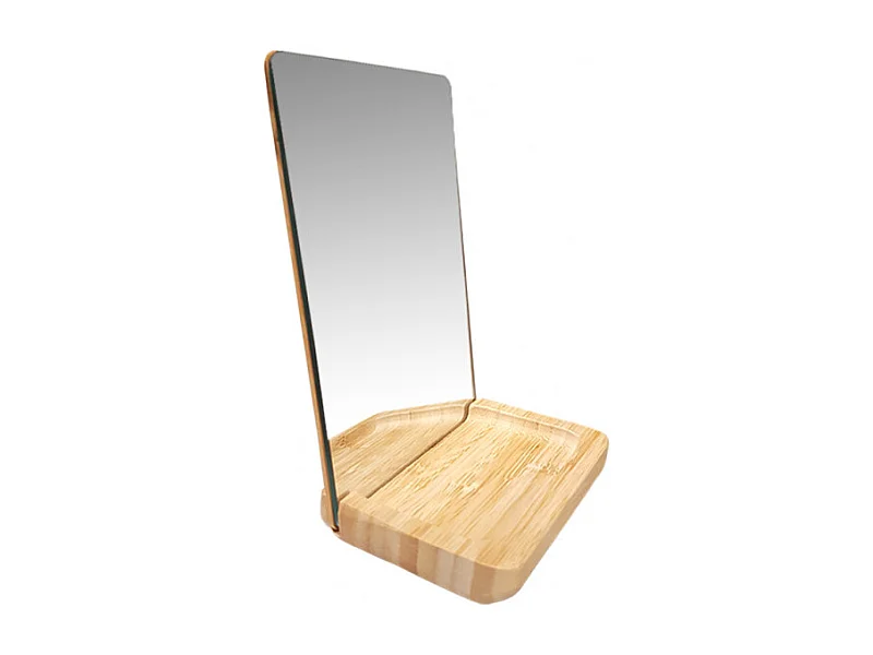 Miroir à poser rectangulaire support bois - NEIGE 2843