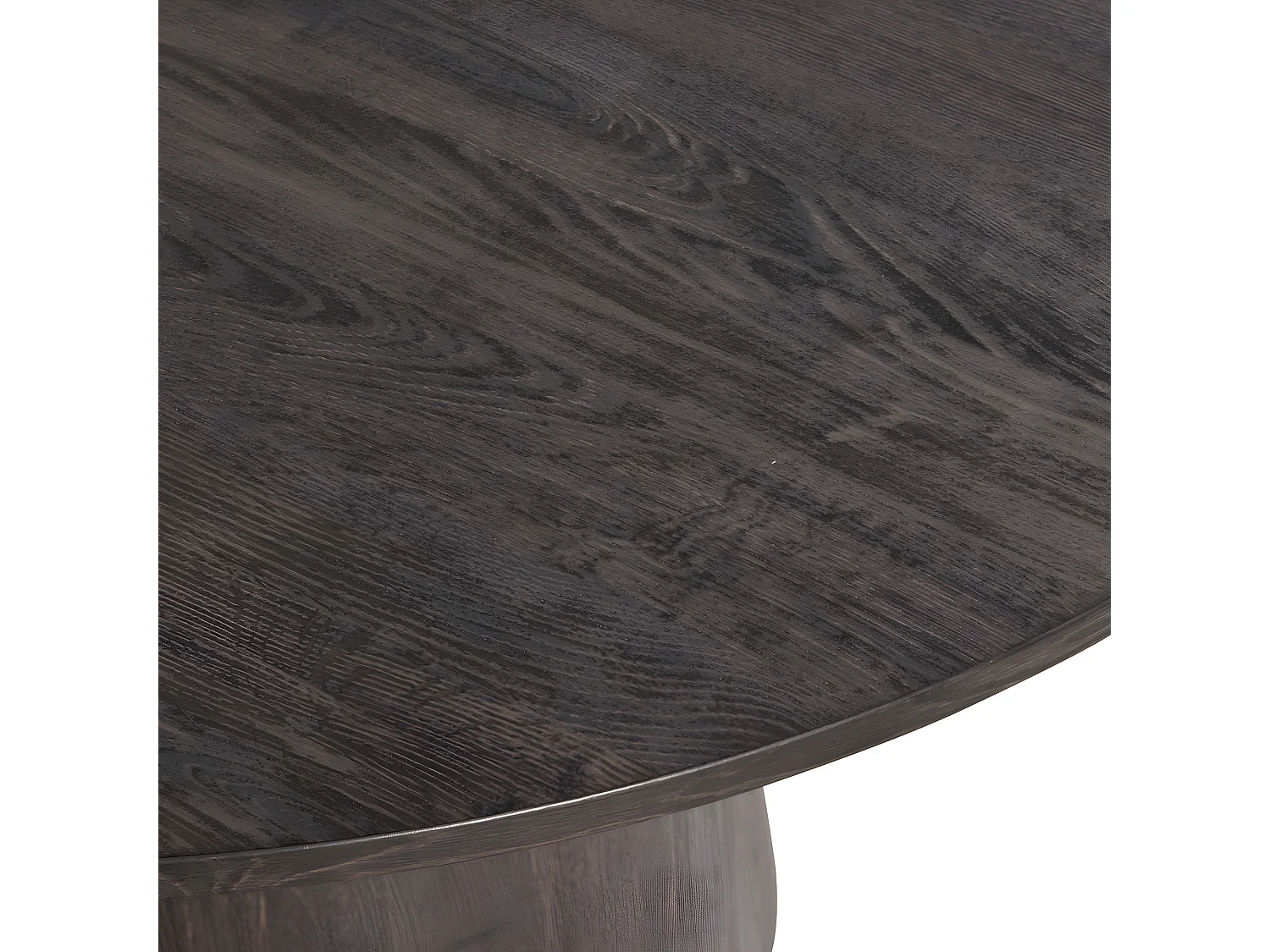 Maan - Table à manger 4 personnes en bois - Bois foncé