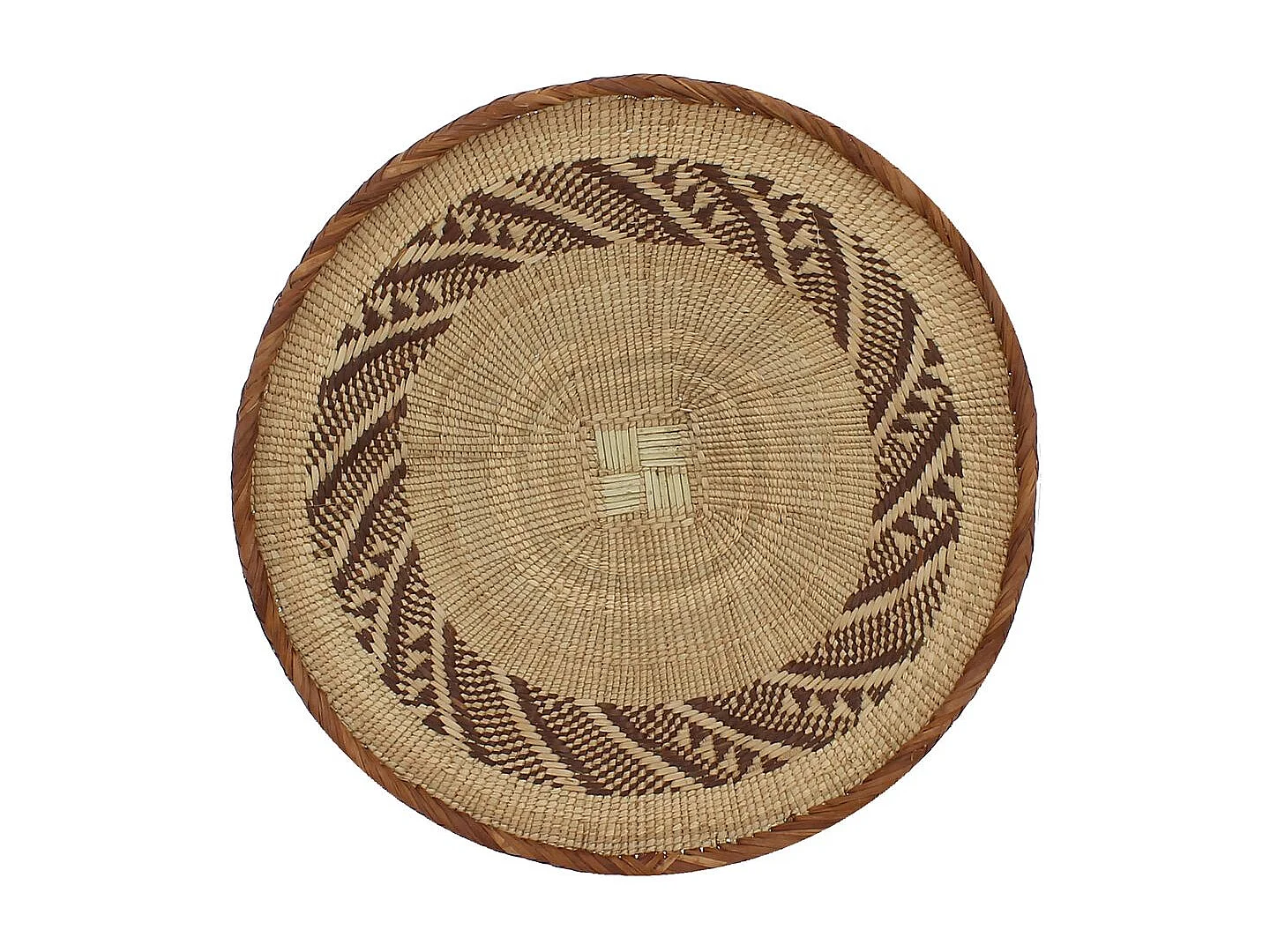 Now's Home - Panier Mural Decoratif Tissé à La Main Zimbabwe 33/38cm Taille S Limpo